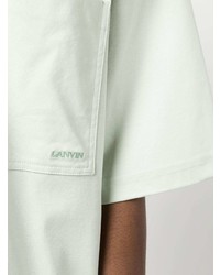 mintgrünes T-Shirt mit einem Rundhalsausschnitt von Lanvin