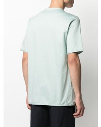 mintgrünes T-Shirt mit einem Rundhalsausschnitt von Kiton