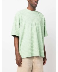 mintgrünes T-Shirt mit einem Rundhalsausschnitt von Sunnei