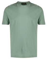 mintgrünes T-Shirt mit einem Rundhalsausschnitt von Dell'oglio