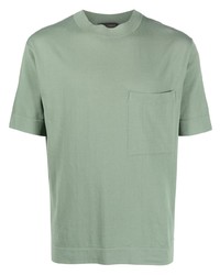 mintgrünes T-Shirt mit einem Rundhalsausschnitt von Dell'oglio