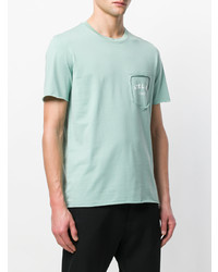 mintgrünes T-Shirt mit einem Rundhalsausschnitt von Maison Margiela