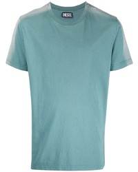 mintgrünes T-Shirt mit einem Rundhalsausschnitt von Diesel