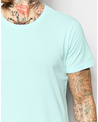 mintgrünes T-Shirt mit einem Rundhalsausschnitt von Dr. Denim