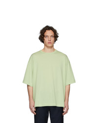 mintgrünes T-Shirt mit einem Rundhalsausschnitt von Dries Van Noten