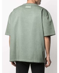 mintgrünes T-Shirt mit einem Rundhalsausschnitt von Maison Margiela