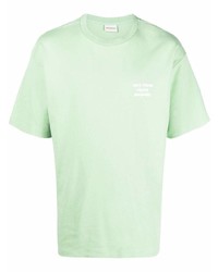 mintgrünes T-Shirt mit einem Rundhalsausschnitt von Drôle De Monsieur