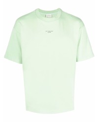 mintgrünes T-Shirt mit einem Rundhalsausschnitt von Drôle De Monsieur