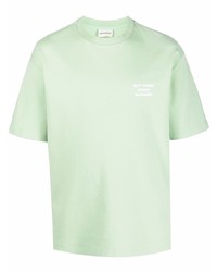 mintgrünes T-Shirt mit einem Rundhalsausschnitt von Drôle De Monsieur