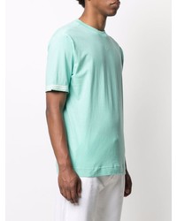 mintgrünes T-Shirt mit einem Rundhalsausschnitt von Stone Island