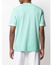 mintgrünes T-Shirt mit einem Rundhalsausschnitt von Stone Island