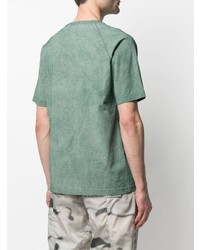 mintgrünes T-Shirt mit einem Rundhalsausschnitt von Stone Island