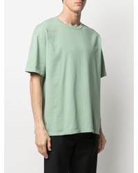 mintgrünes T-Shirt mit einem Rundhalsausschnitt von A.P.C.