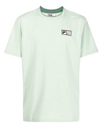 mintgrünes T-Shirt mit einem Rundhalsausschnitt von Fila