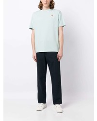 mintgrünes T-Shirt mit einem Rundhalsausschnitt von MAISON KITSUNÉ