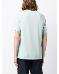 mintgrünes T-Shirt mit einem Rundhalsausschnitt von MAISON KITSUNÉ