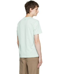 mintgrünes T-Shirt mit einem Rundhalsausschnitt von AMI Alexandre Mattiussi
