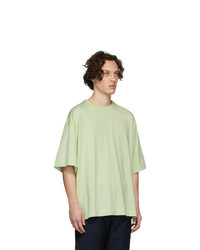 mintgrünes T-Shirt mit einem Rundhalsausschnitt von Dries Van Noten