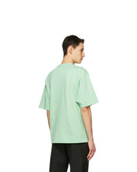 mintgrünes T-Shirt mit einem Rundhalsausschnitt von Acne Studios
