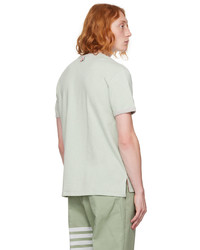 mintgrünes T-Shirt mit einem Rundhalsausschnitt von Thom Browne
