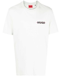 mintgrünes T-Shirt mit einem Rundhalsausschnitt von Hugo