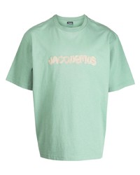 mintgrünes T-Shirt mit einem Rundhalsausschnitt von Jacquemus