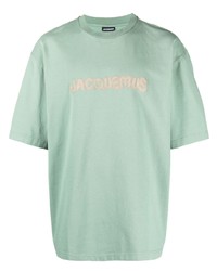 mintgrünes T-Shirt mit einem Rundhalsausschnitt von Jacquemus