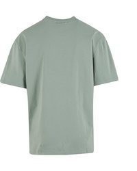 mintgrünes T-Shirt mit einem Rundhalsausschnitt von karl kani