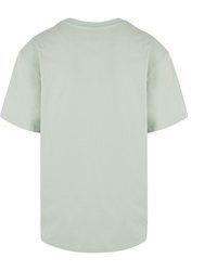 mintgrünes T-Shirt mit einem Rundhalsausschnitt von karl kani