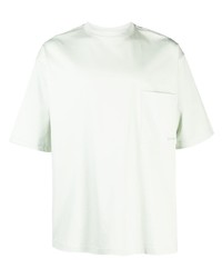 mintgrünes T-Shirt mit einem Rundhalsausschnitt von Lanvin