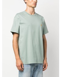 mintgrünes T-Shirt mit einem Rundhalsausschnitt von Carhartt WIP