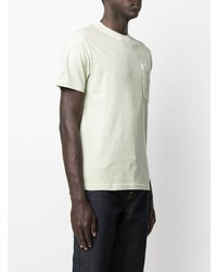 mintgrünes T-Shirt mit einem Rundhalsausschnitt von Stone Island