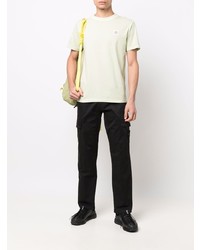 mintgrünes T-Shirt mit einem Rundhalsausschnitt von Stone Island