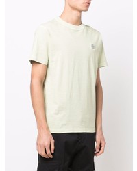 mintgrünes T-Shirt mit einem Rundhalsausschnitt von Stone Island