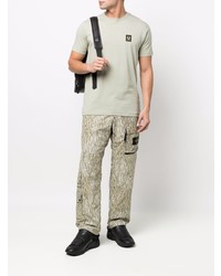 mintgrünes T-Shirt mit einem Rundhalsausschnitt von Belstaff