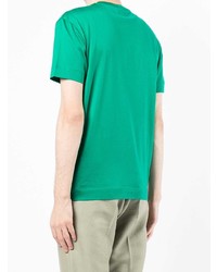 mintgrünes T-Shirt mit einem Rundhalsausschnitt von Emporio Armani