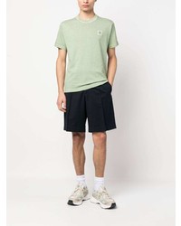 mintgrünes T-Shirt mit einem Rundhalsausschnitt von Stone Island