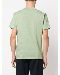 mintgrünes T-Shirt mit einem Rundhalsausschnitt von Stone Island