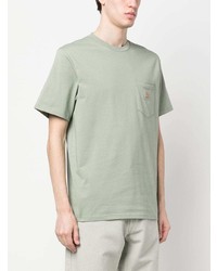 mintgrünes T-Shirt mit einem Rundhalsausschnitt von Carhartt WIP