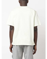 mintgrünes T-Shirt mit einem Rundhalsausschnitt von Stone Island