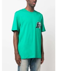 mintgrünes T-Shirt mit einem Rundhalsausschnitt von MSGM