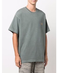 mintgrünes T-Shirt mit einem Rundhalsausschnitt von Carhartt WIP