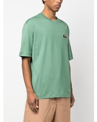 mintgrünes T-Shirt mit einem Rundhalsausschnitt von Lacoste