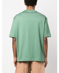 mintgrünes T-Shirt mit einem Rundhalsausschnitt von Lacoste