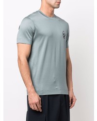 mintgrünes T-Shirt mit einem Rundhalsausschnitt von Emporio Armani