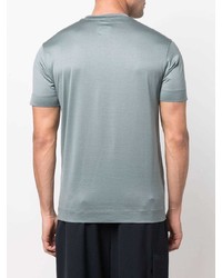 mintgrünes T-Shirt mit einem Rundhalsausschnitt von Emporio Armani