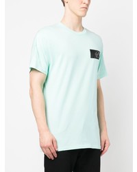 mintgrünes T-Shirt mit einem Rundhalsausschnitt von Plein Sport