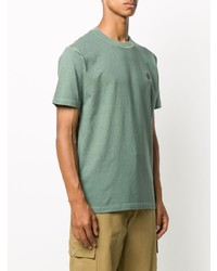 mintgrünes T-Shirt mit einem Rundhalsausschnitt von Stone Island