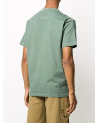 mintgrünes T-Shirt mit einem Rundhalsausschnitt von Stone Island