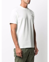 mintgrünes T-Shirt mit einem Rundhalsausschnitt von Stone Island